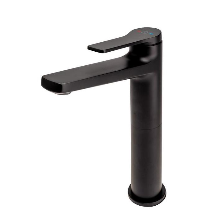 SEPPIA BATERIA UMYWALKOWA WYSOKA (NABLATOWA) Z KORKIEM CLICK-CLACK CZARNY FD1-SPA-2L-22