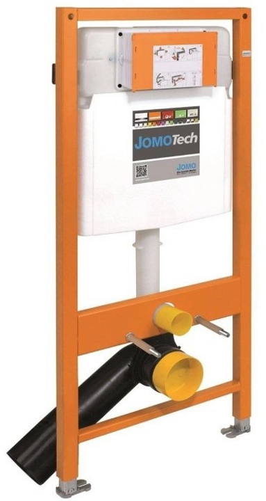 JOMOTECH STELAŻ WC H=1120 / DN90 / REDUKCJA 90/110 / 4 GWINTY 103-000000003