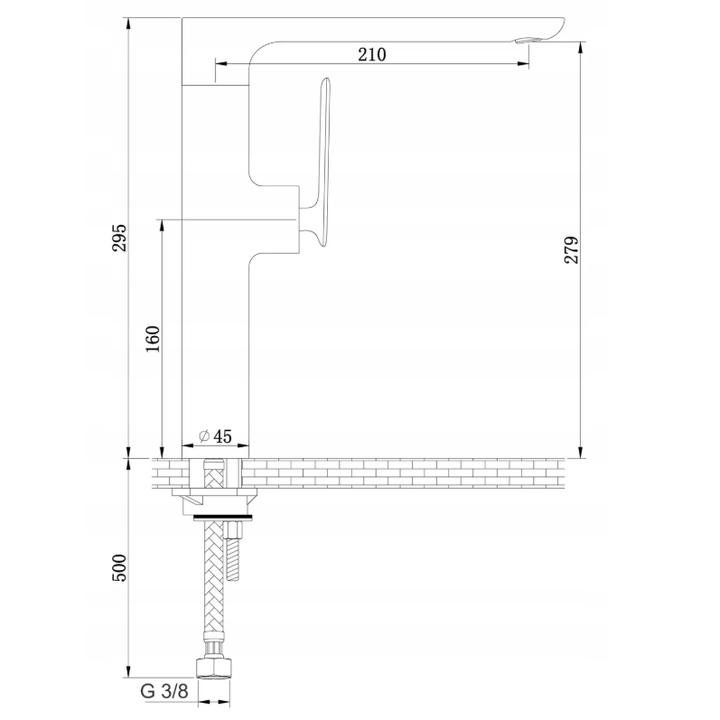 BATERIA KUCHENNA EXPERIENCE GOLD BRUSHED Z OBROTOWĄ WYLEWKĄ DQB146EGD