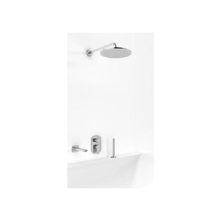 FOXAL ZESTAW PODTYNKOWY 3-DROŻNY Z DESZCZOWNICĄ R20 SŁUCHAWKA Z ROZETĄ QW211FR20-009