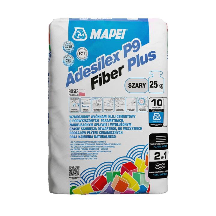 KLEJ ADESILEX P9 FIBER PLUS 25KG. SZARY MAPEI