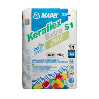 KLEJ KERAFLEX EXTRA S1 ZERO SZARY 25KG. MAPEI