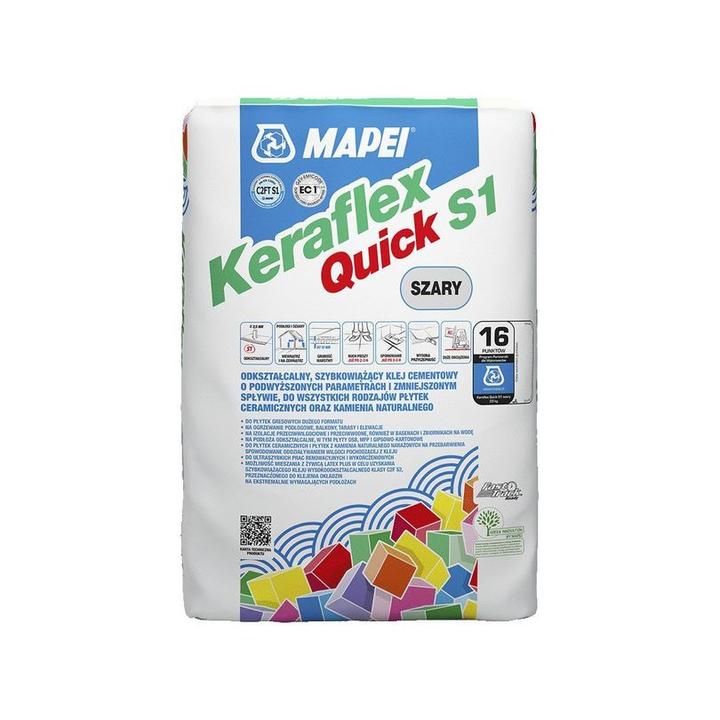 KLEJ KERAFLEX QUICK S1 SZARY 23KG. MAPEI