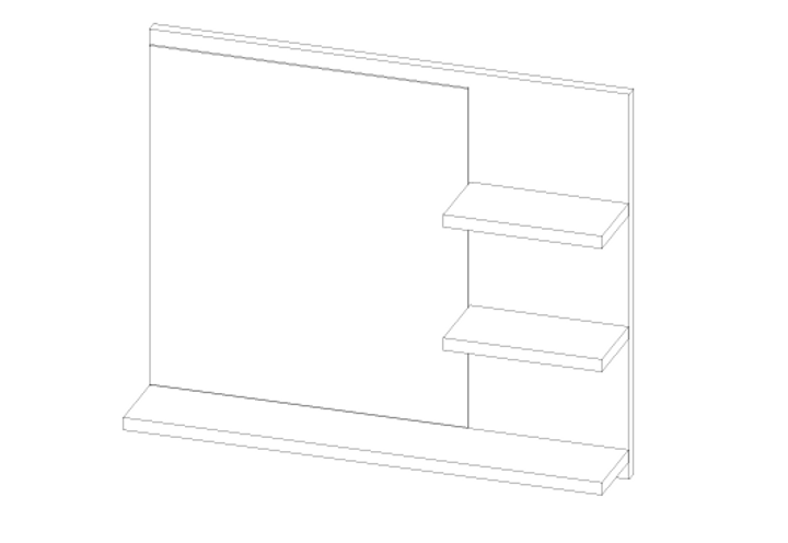 LUSTRO EASY 3P 50X600X16MM DREWNO DSM