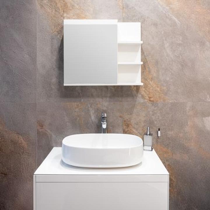 SZAFKA LUSTRZANA EASY 3P 50X600X16MM PÓŁKI-BIAŁE DSM