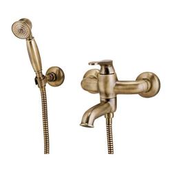 ART DECO BATERIA WANNOWA Z ZESTAWEM PRYSZNICOWYM, BRĄZ ANTYCZNY   AD5131BR