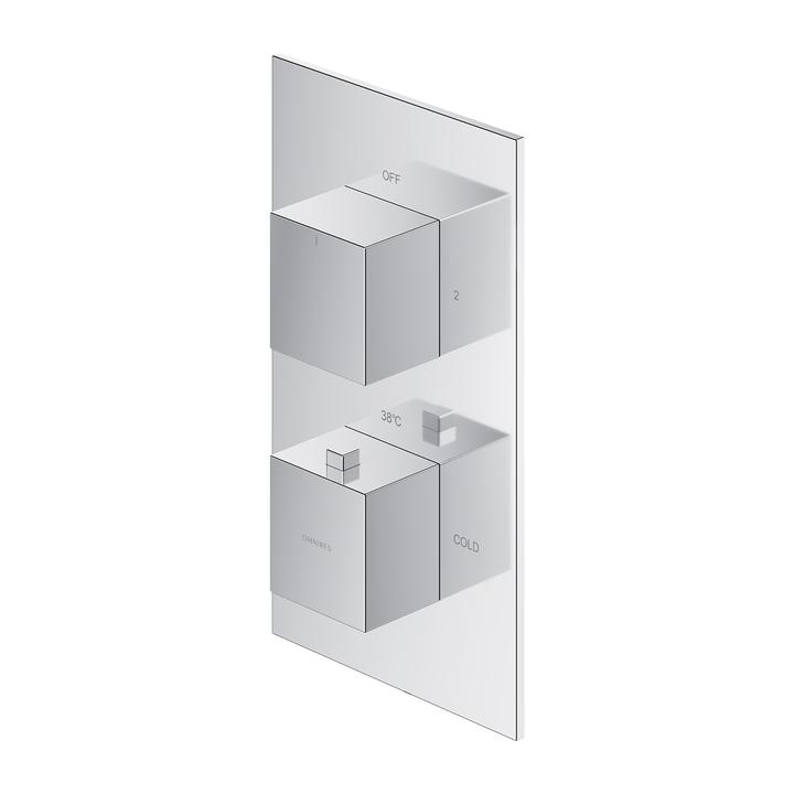 FRESH TERMOSTATYCZNA BATERIA PRYSZNICOWO-WANNOWA PODTYNKOWA, ELEMENT NATYNKOWY FR7136ROCR