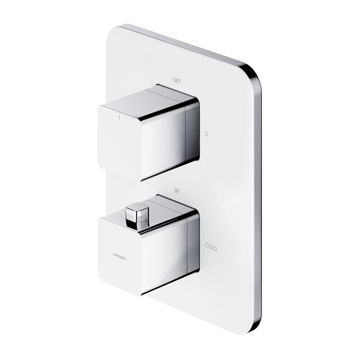 PARMA TERMOSTATYCZNA BATERIA WANNOWA, CHROM & BIAŁY POŁYSK       PM7436CRB