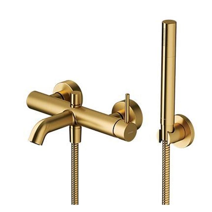 BATERIA WANNOWA Z ZESTAWEM PRYSZNICOWYM ZŁOTY SZCZOTKOWANY Y1231GLBY