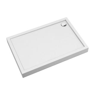 CAMDEN BRODZIK PRYSZNICOWY AKRYLOWY, PROSTOKĄTNY, 70X120CM, BIAŁY POŁYSK     CAMDEN70/120/PBP