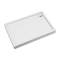 CAMDEN BRODZIK PRYSZNICOWY AKRYLOWY, PROSTOKĄTNY, 80X120CM, BIAŁY POŁYSK     CAMDEN80/120/PBP