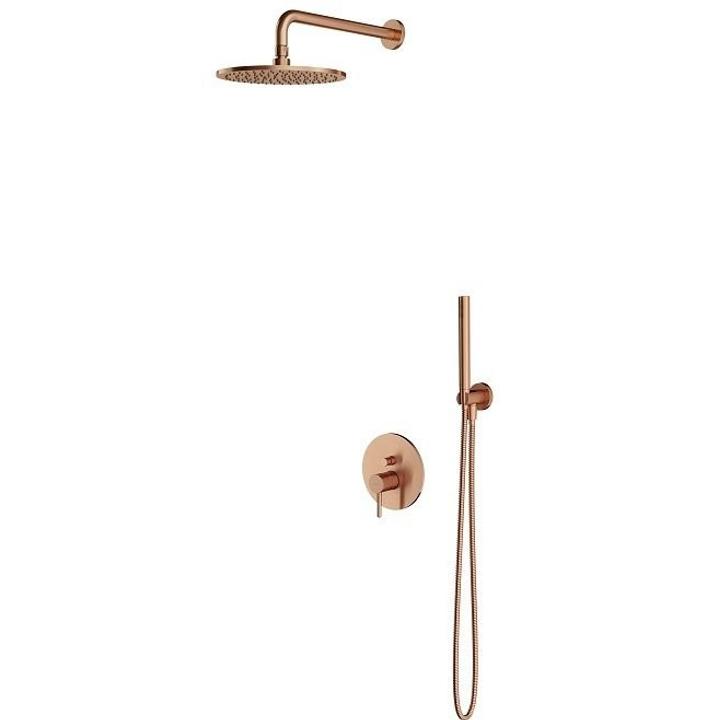 SYSTEM PRYSZNICOWY PODTYNKOWY MIEDŹ SZCZOTKOWANA SYSY35CPB