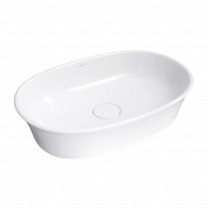 CLASSICA+ UMYWALKA NABLATOWA MARBLE+,61x40, BIAŁY POŁYSK  CLASSICAUNBP