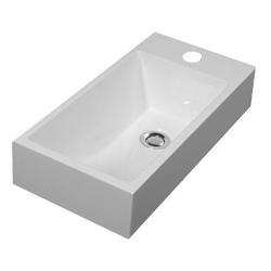CORFU UMYWALKA NABLATOWA/WISZĄCA MARBLE+, 50X25CM, BIAŁY POŁYSK      CORFUBP