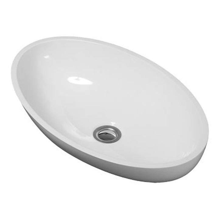 CRETE UMYWALKA NABLATOWA MARBLE+, 51X30CM, BIAŁY POŁYSK      CRETEBP