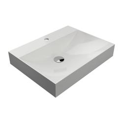 NAXOS UMYWALKA NABLATOWA/WISZĄCA MARBLE+, 60X46CM, BIAŁY POŁYSK      NAXOS600BP