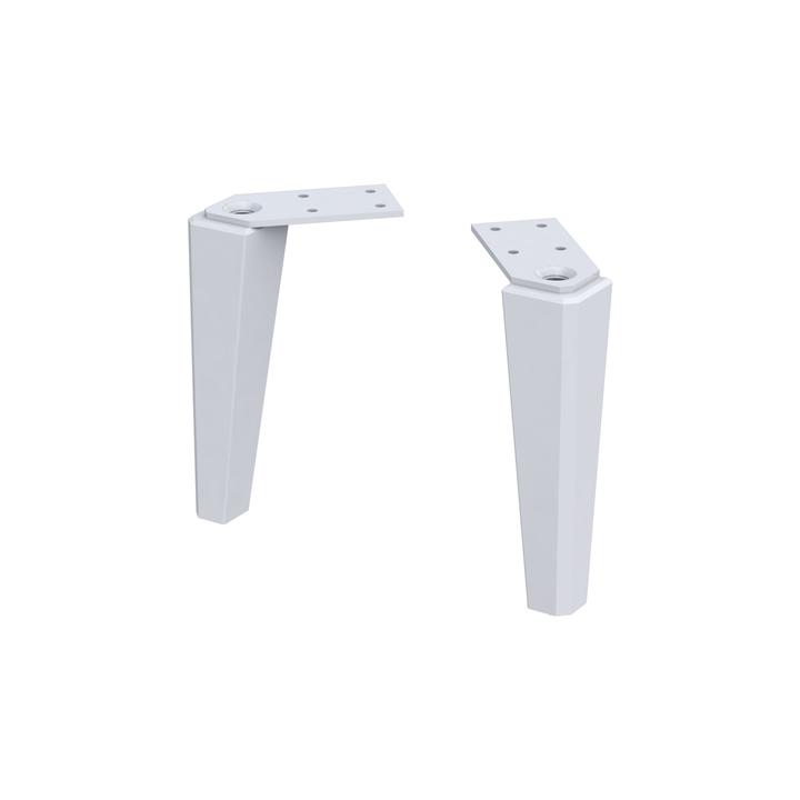 MONTEBIANCO - AKCESORIA - NOGI (2SZT) 15CM,  KOLOR: BIAŁY MAT,   OR47-A-NO-15-2