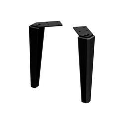 MONTEBIANCO - AKCESORIA - NOGI (2SZT) 20CM,  KOLOR: CZARNY  MAT,   OR47-A-NO-20-8