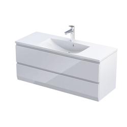 BRYLANT UNI - SZAFKA PODUMYWALKOWA 120 CM DWIE SZUFLADY KOLOR: BIAŁY POŁYSK  UNIWERSALNA  OR36-SD2S-120-1-V3