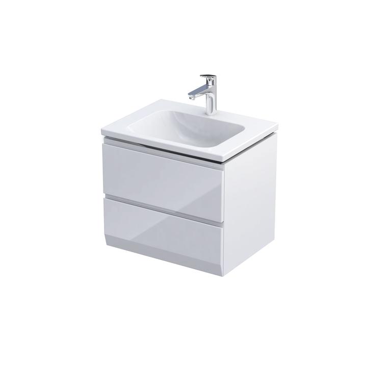 BRYLANT UNI - SZAFKA PODUMYWALKOWA 60 CM DWIE SZUFLADY KOLOR: BIAŁY POŁYSK  UNIWERSALNA  OR36-SD2S-60-1-V3