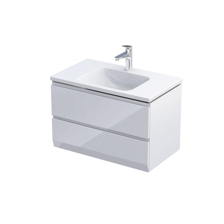 BRYLANT UNI - SZAFKA PODUMYWALKOWA 80 CM DWIE SZUFLADY KOLOR: BIAŁY POŁYSK  UNIWERSALNA  OR36-SD2S-80-1-V3