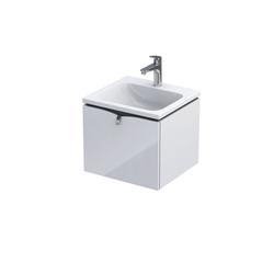 SIENA - SZAFKA PODUMYWALKOWA 50 CM JEDNA SZUFLADA, KOLOR: BIAŁY POŁYSK,   OR45-SD1S-50-1