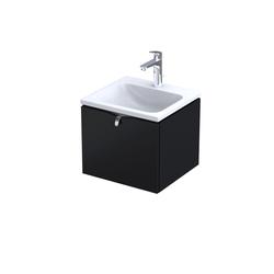 SIENA - SZAFKA PODUMYWALKOWA 50 CM JEDNA SZUFLADA, KOLOR: CZARNY MAT,   OR45-SD1S-50-8