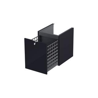 SIENA - SZAFKA NISKA BOCZNA  40 CM JEDNA SZUFLADA, CZARNY MAT  KOSZ W KOMPLECIE  OR45-SN1S-40-8