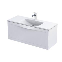 SKAGEN - SZAFKA PODUMYWALKOWA 120 CM, JEDNA SZUFLADA,BIAŁY MAT,DODATKOWA SZUF.WEWN.  OR49-SD1S-120-2