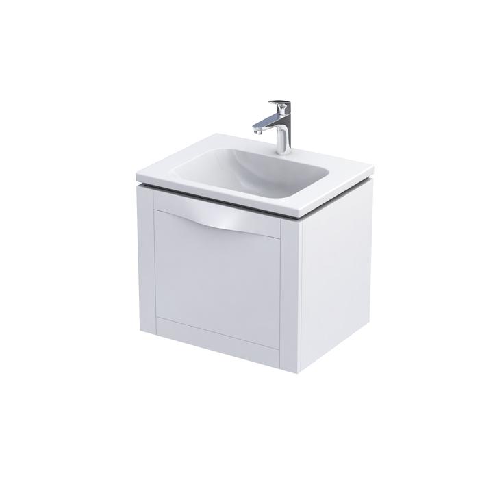 SKAGEN - SZAFKA PODUMYWALKOWA 60 CM, JEDNA SZUFLADA,BIAŁY MAT,DODATKOWA SZUF.WEWN.  OR49-SD1S-60-2