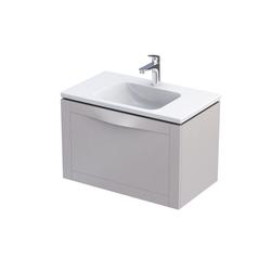 SKAGEN - SZAFKA PODUMYWALKOWA 80 CM, JEDNA SZUFL.,PIASKOWY MAT,DODATKOWA SZUFL. WEWN.  OR49-SD1S-80-10