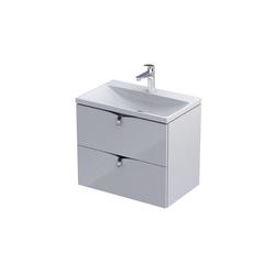 SIENA C- SZAFKA PODUMYWALKOWA 60CM, DWIE SZUFLADY,KOLOR:BIAŁY POŁYSK, KOMPAKTOWA OR45C-SD2S-60-1