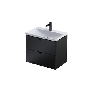 SIENA C- SZAFKA PODUMYWALKOWA 60CM, DWIE SZUFLADY,KOLOR:CZARNY MAT , KOMPAKTOWA OR45C-SD2S-60-8