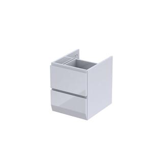 SZAFKA PODUMYWALKOWA 40 CM, DWIE SZUFLADY, KOLOR: BIAŁY POŁYSK, KORPUS BIAŁY  OR36-SD2S-40-1
