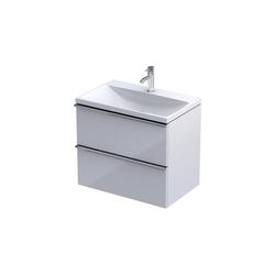 ETNA C- SZAFKA PODUMYWALKOWA 60CM,DWIE SZUFLADY KOLOR BIAŁY:POŁYSK, KOMPAKTOWA OR52C-SD2S-60-1