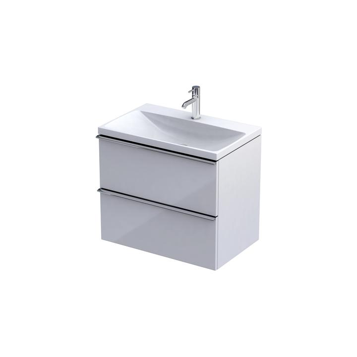 ETNA C- SZAFKA PODUMYWALKOWA 60CM,DWIE SZUFLADY KOLOR BIAŁY:POŁYSK, KOMPAKTOWA OR52C-SD2S-60-1