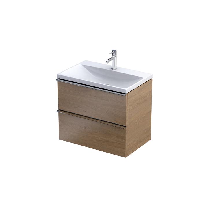 ETNA C- SZAFKA PODUMYWALKOWA 60CM,DWIE SZUFLADY KOLOR BIAŁY:DĄB KAMIENNY , KOMPAKTOWA OR52C-SD2S-60-78