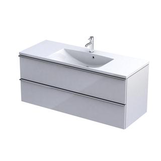 ETNA-SZAFKA PODUMYWALKOWA 120CM, DWIE SZUFLADY KOLOR:BIAŁY POŁYSK, BEZ UCHWYTÓW OR52-SD2S-120-1