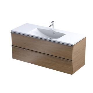 ETNA-SZAFKA PODUMYWALKOWA 120CM, DWIE SZUFLADY KOLOR:DĄB KAMIENNY , BEZ UCHWYTÓW OR52-SD2S-120-78