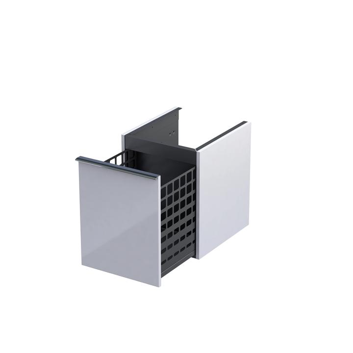 ETNA-SZAFKA NISKA BOCZNA 40CM., JEDNA SZUFLADA  KOLOR: BIAŁY POŁYSK, BEZ UCHWYTÓW OR52-SN1S-40-1