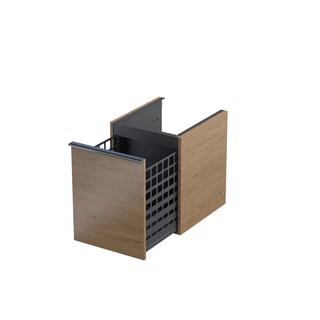 ETNA-SZAFKA NISKA BOCZNA 40CM., JEDNA SZUFLADA  KOLOR: DĄB KAMIENNY , BEZ UCHWYTÓW OR52-SN1S-40-78