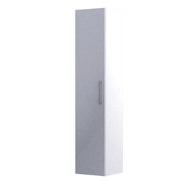 GEO- SZAFKA WYSOKA BOCZNA 35 CM., JEDNE DRZWI KOLOR: BIAŁY POŁYSK KI01-SB1D-35-1