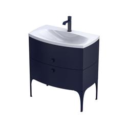 LOUIS SZAFKA PODUMYWALKOWA 82 CM DWIE SZUFLADY GRANATOWY MAT OR50-SD2S-82-14