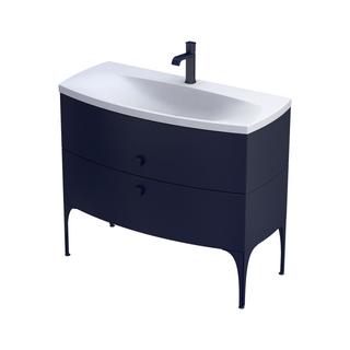 SZAFKA PODUMYWALKOWA LOUIS 102 CM DWIE SZUFLADY GRANATOWY MAT OR50-SD2S-102-14