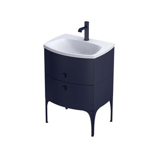 SZAFKA PODUMYWALKOWA LOUIS 62 CM DWIE SZUFLADY GRANATOWY MAT OR50-SD2S-62-14