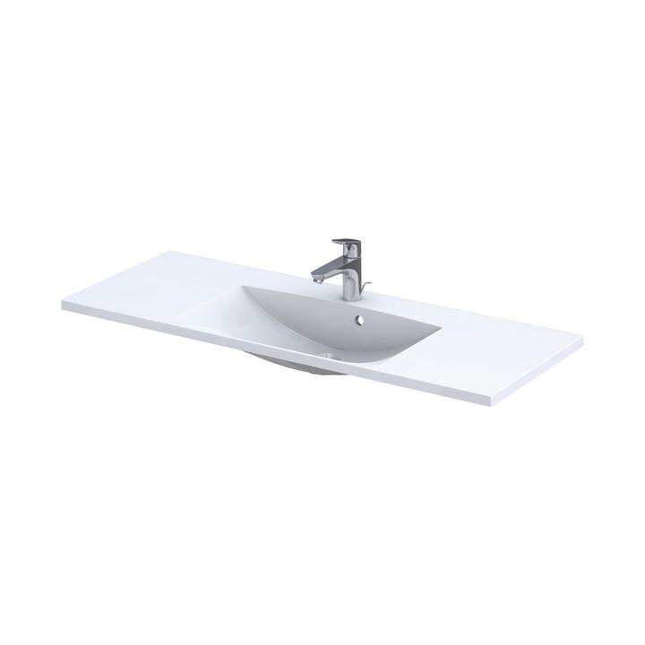 UMYWALKA MEBLOWA 120 CM, SYNTETYCZNA AMELIA, KOLOR: BIAŁY (KONGLOMERAT) UME-AM-120-92-C