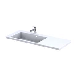 UMYWALKA MEBLOWA 125 CM, SYNTETYCZNA BRYLANT, KOLOR: BIAŁY (KONGLOMERAT), L  UME-BR-125-92-L