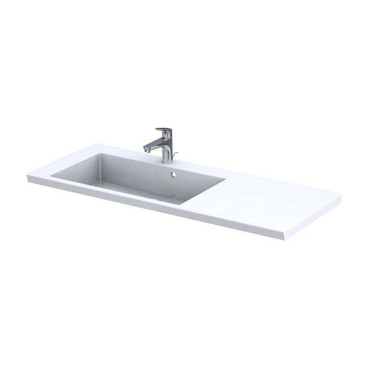 UMYWALKA MEBLOWA 125 CM, SYNTETYCZNA BRYLANT, KOLOR: BIAŁY (KONGLOMERAT), L  UME-BR-125-92-L