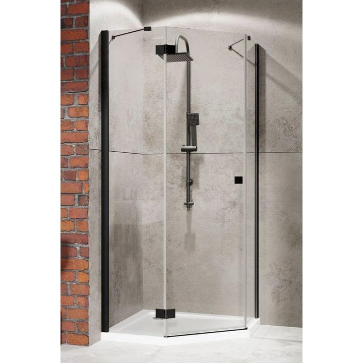 ESSENZA NEW BLACK PTJ DRZWI LEWE CZARNY/PRZEJRZYSTE 385010-54-01L