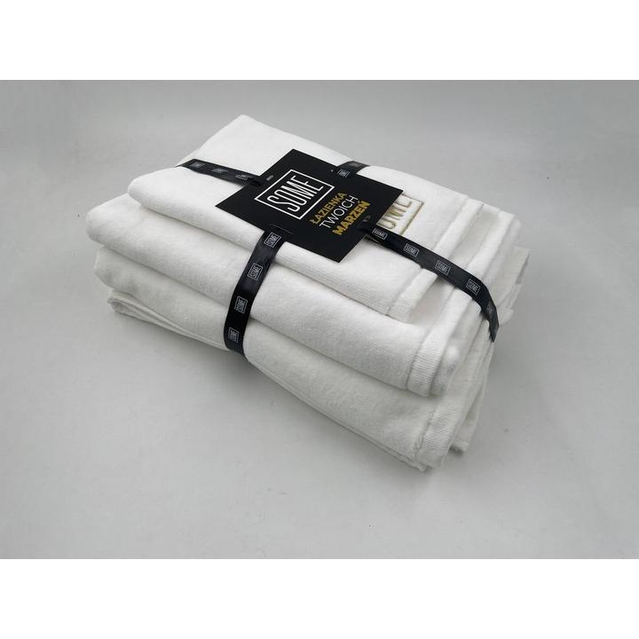 SOME KOMPLET RĘCZNIKÓW PREMIUM WHITE 30x50cm+50X100cm+70X140cm 800gsm BTW0480AA-3